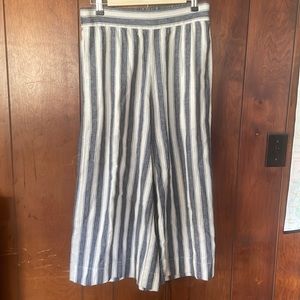 Madewell wide leg stripped pant